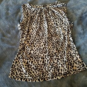 Calvin Klein Leopard Print Blouse